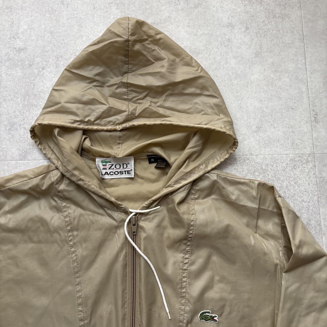 70s LACOSTE IZOD アノラックジャケット ラコステ M ベージュ