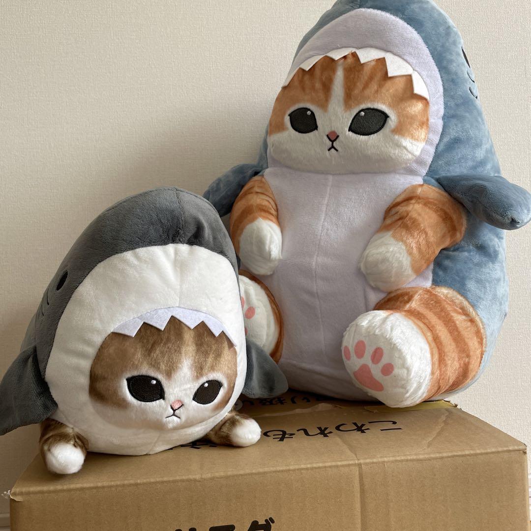 Amazon.co.jp: サメにゃん くてんこ BIG ぬいぐるみ 寝そべり 全