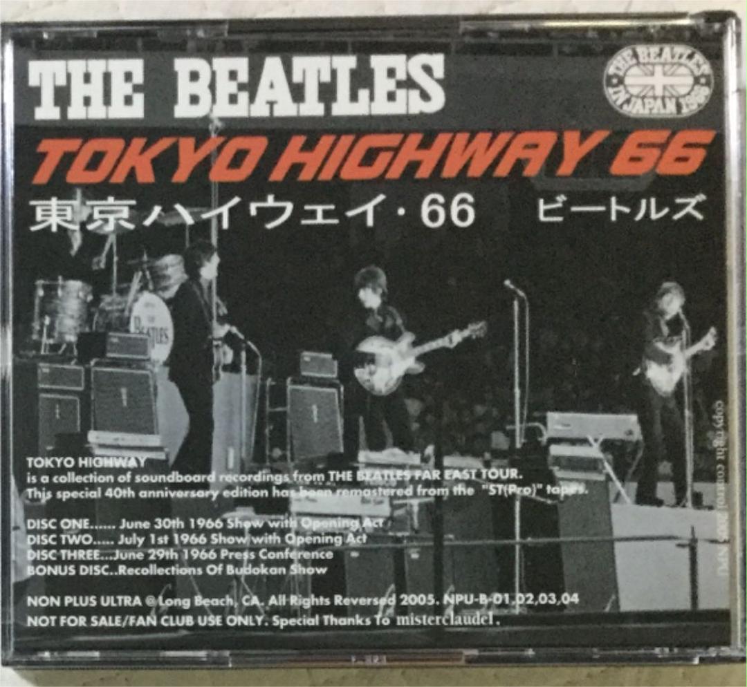 4CD！ビートルズ/Tokyo Highway 66/ BUDOKAN 1966