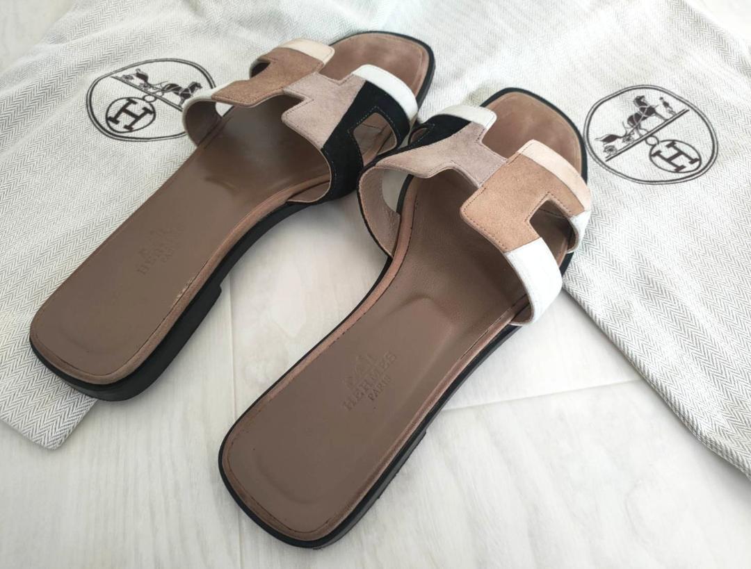 希少カラー Hermes エルメス オラン サイズ 37.5 ベージュ フラット 楽天市場】HERMES エルメス サンダル Oran オラン レディース