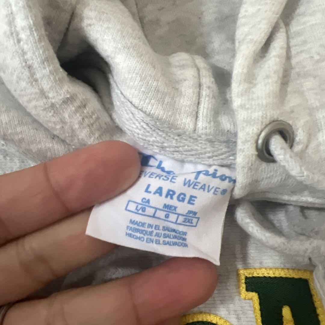 Champion MoMAロゴ パーカー Lサイズ ライトグレー