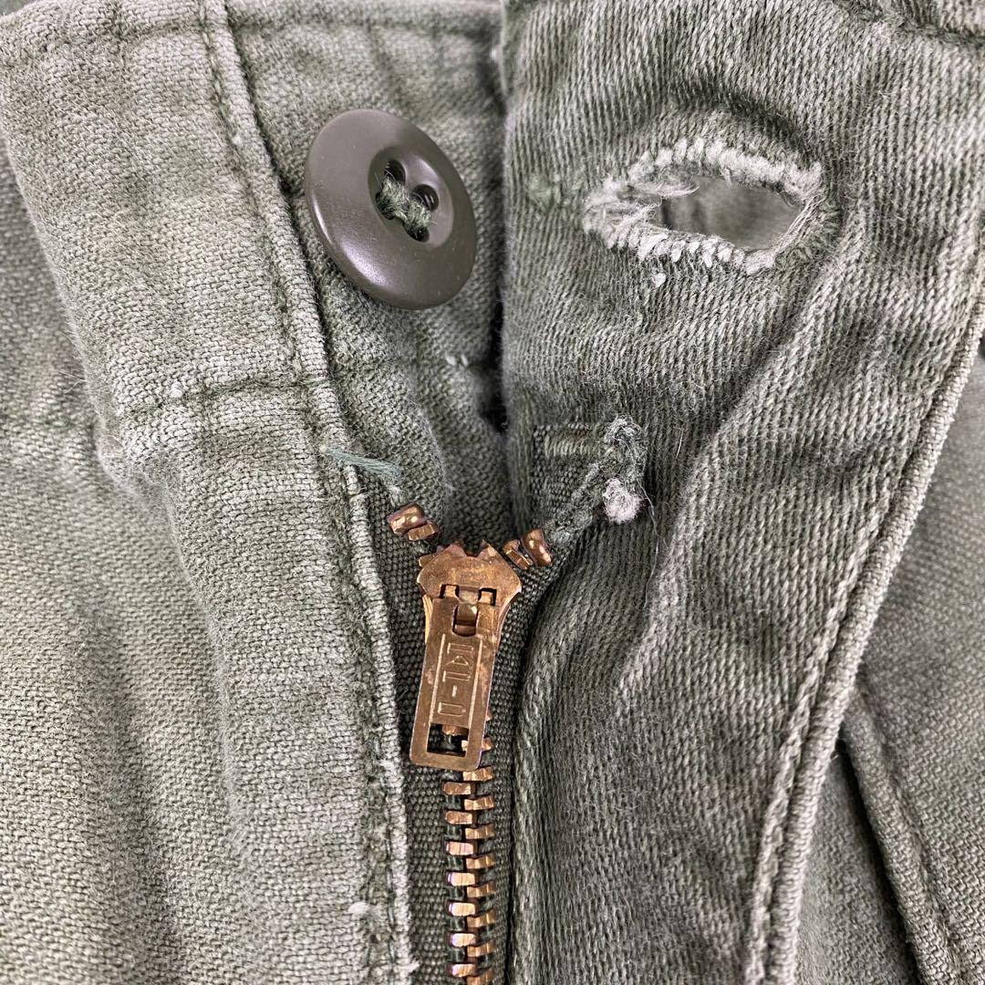 60s ビンテージ US ARMY コットン ベイカーパンツ w30 OG107