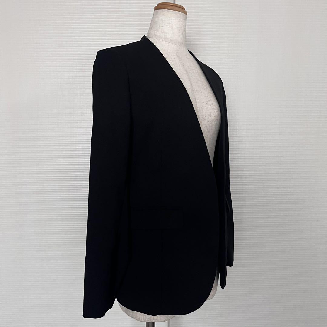 美品　Spick & Span リネンライクノーカラージャケット　38