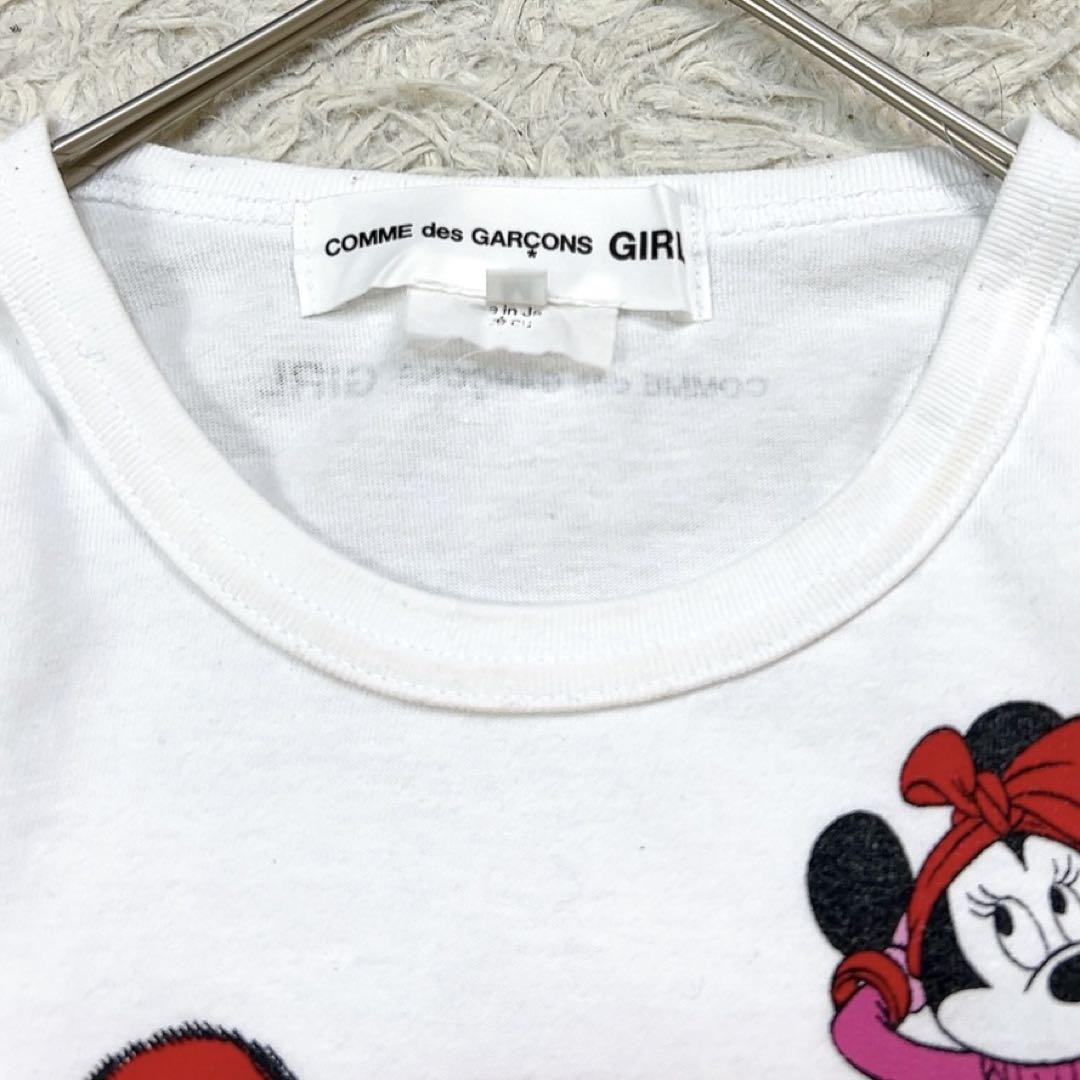 日本最大の コムデギャルソンガール ディズニー Tシャツ プリント トップス