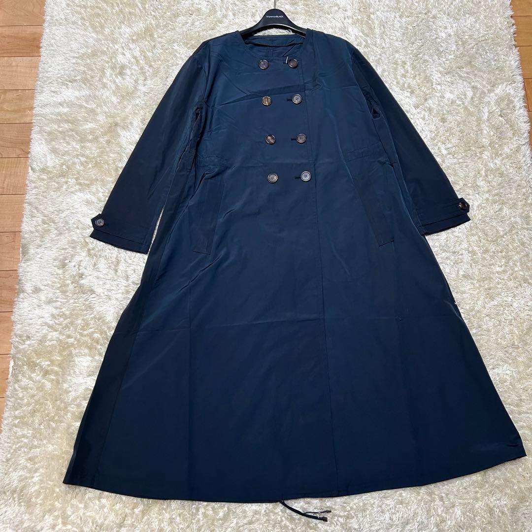 未使用 Max Mara The Cube トレンチコート ベルト 36 紺 黒