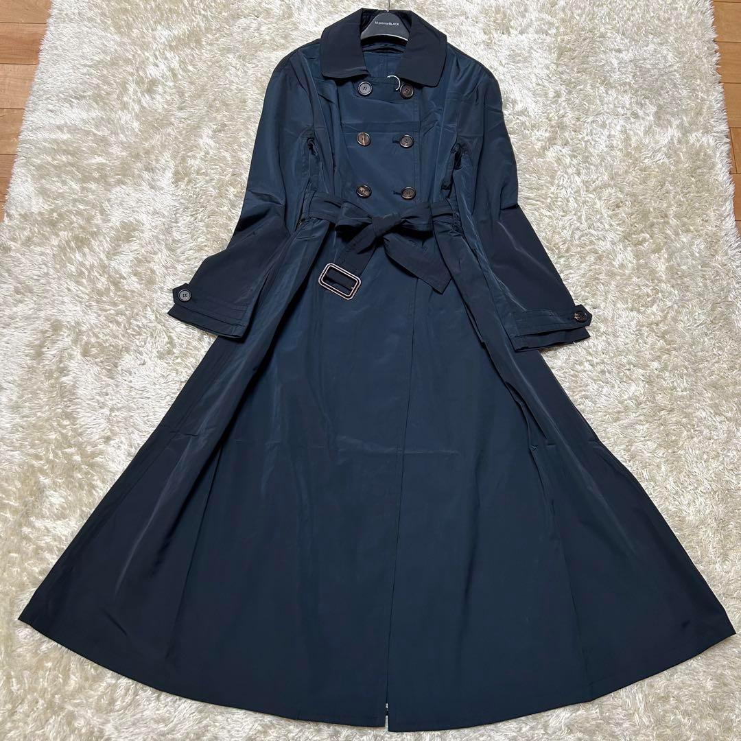 未使用 Max Mara The Cube トレンチコート ベルト 36 紺 黒