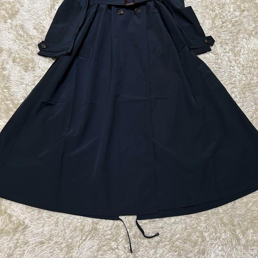 未使用 Max Mara The Cube トレンチコート ベルト 36 紺 黒