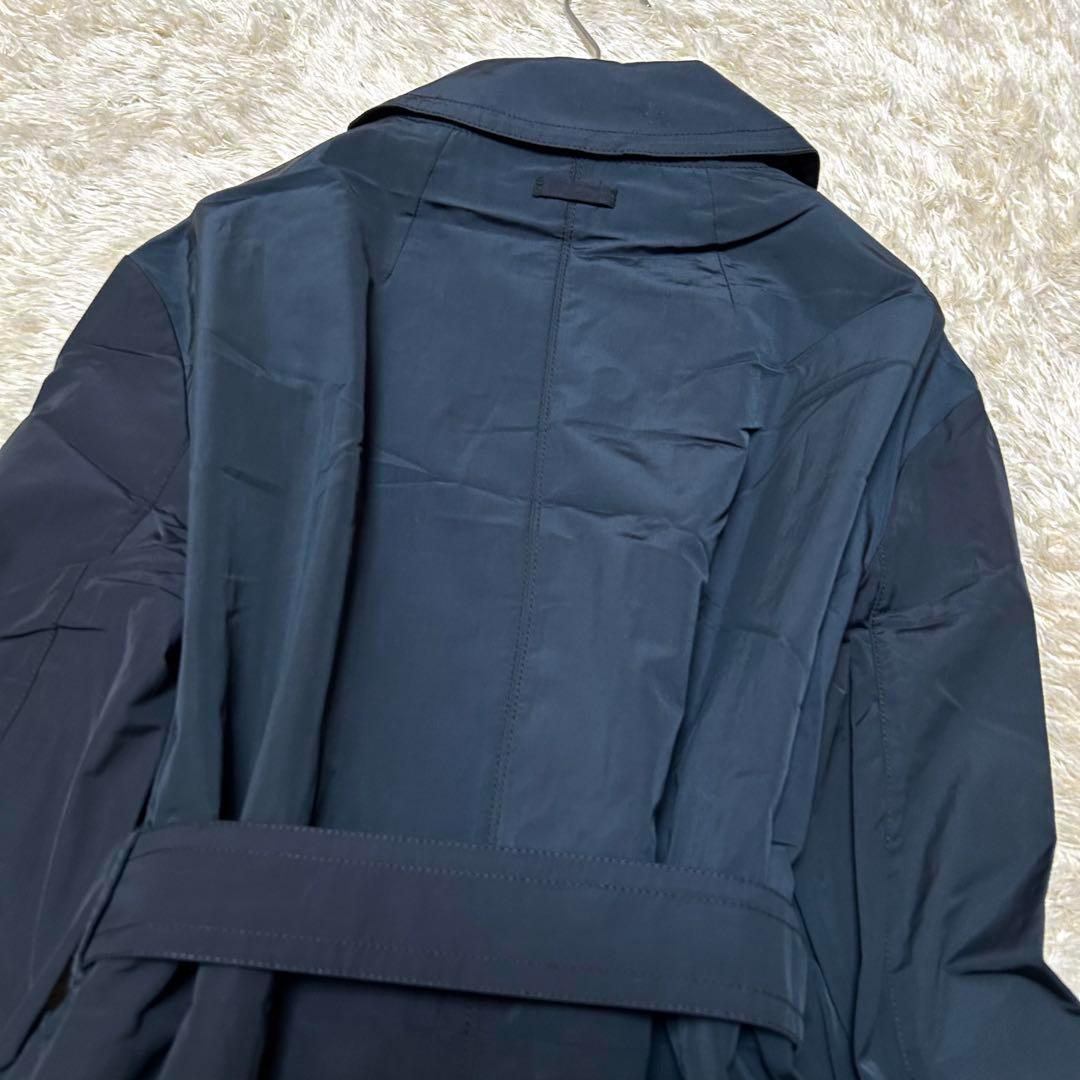 未使用 Max Mara The Cube トレンチコート ベルト 36 紺 黒
