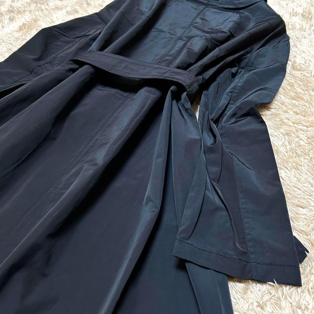 未使用 Max Mara The Cube トレンチコート ベルト 36 紺 黒