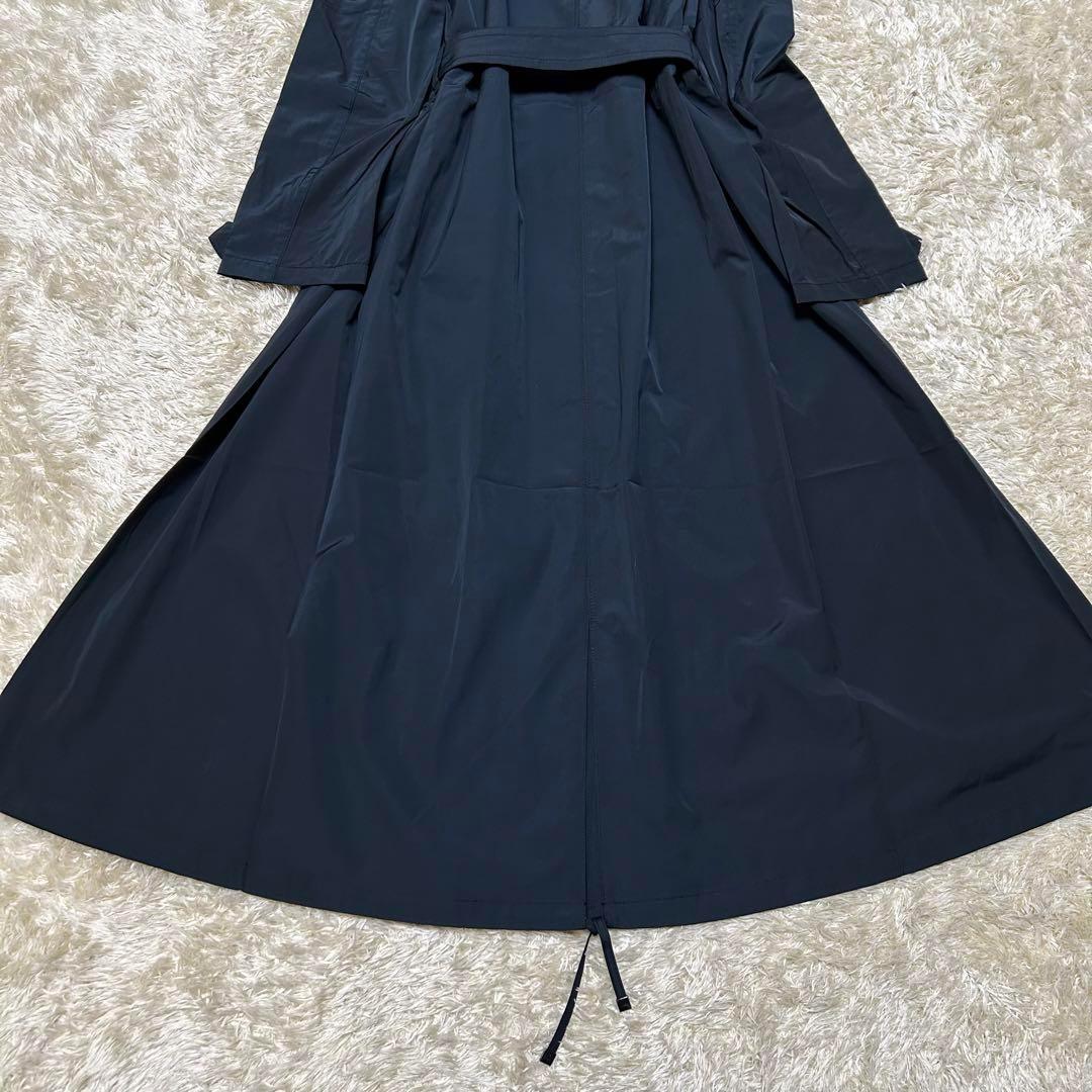 未使用 Max Mara The Cube トレンチコート ベルト 36 紺 黒
