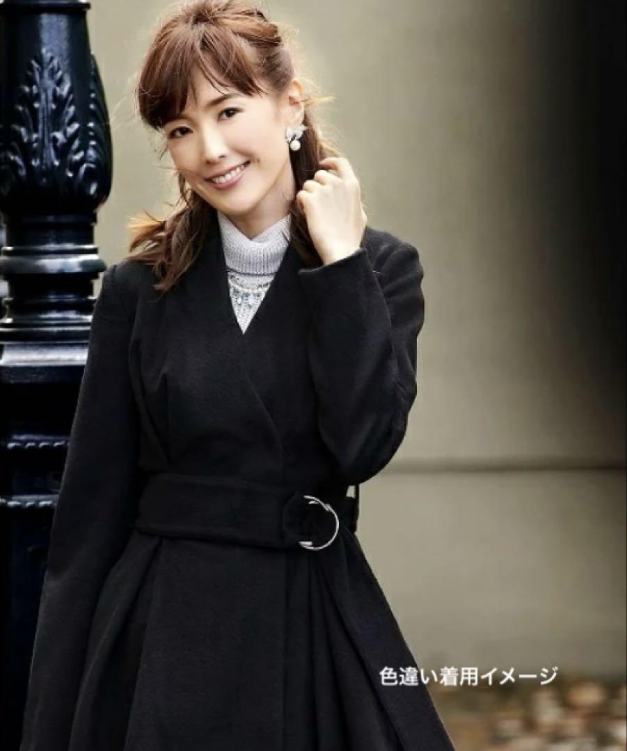 RUIRUE BOUTIQUE カシュクールフィットアンドフレアーコート