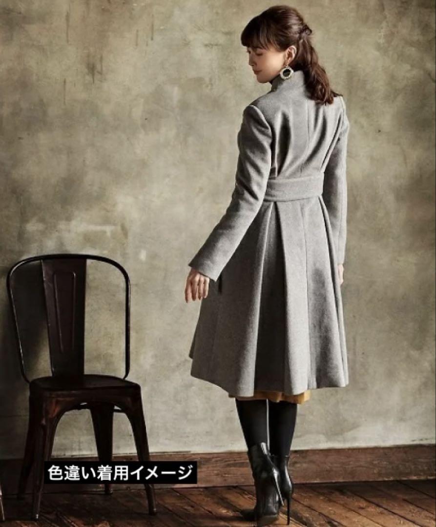 RUIRUE BOUTIQUE カシュクールフィットアンドフレアーコート