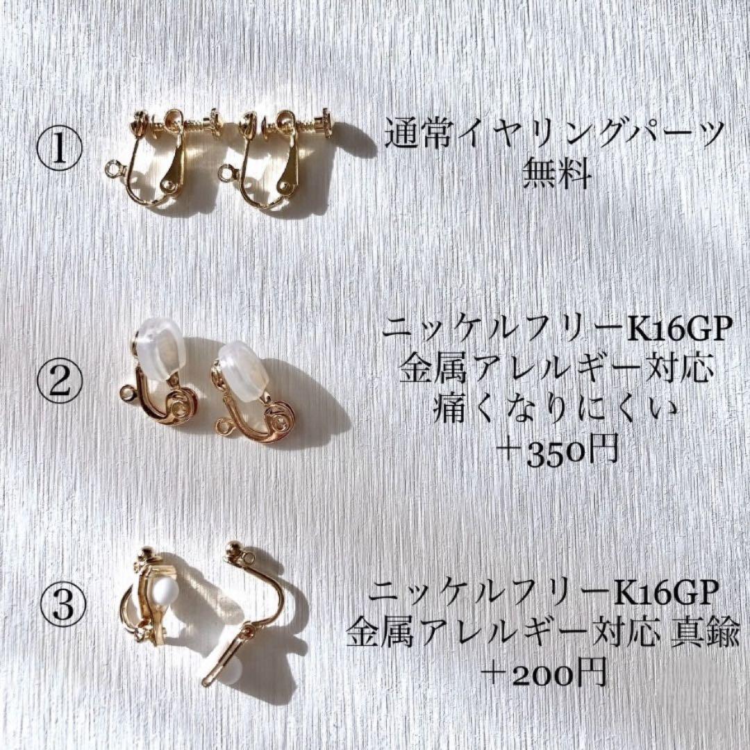 No.55 天然石アクセサリー オパライズドウッド ピアス イヤリング