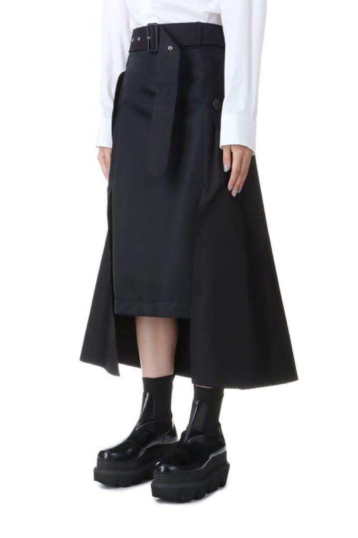 ◇新品◇24AW◇sacai◇Nylon Twill Skirt◇BLACK◇1 - メルカリ