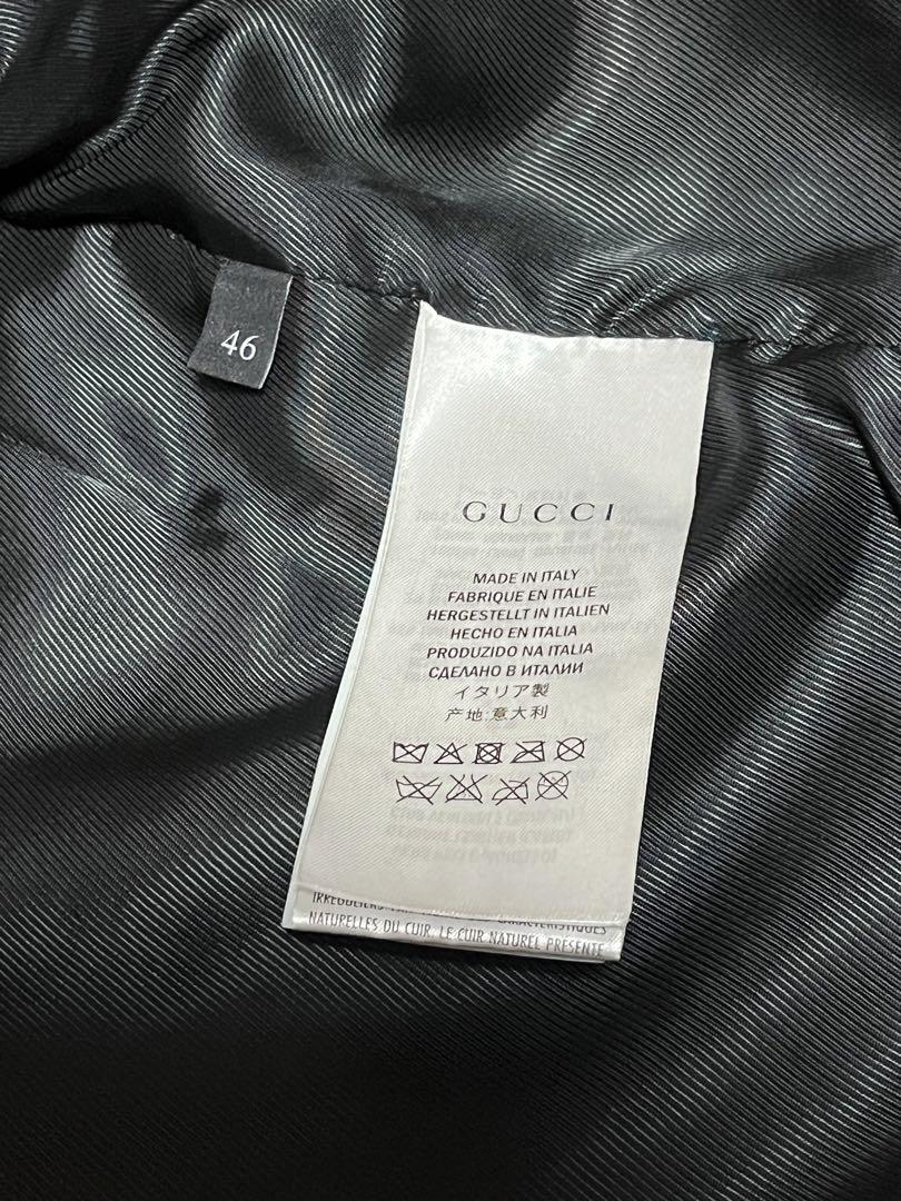 グッチ　レザーブルゾン