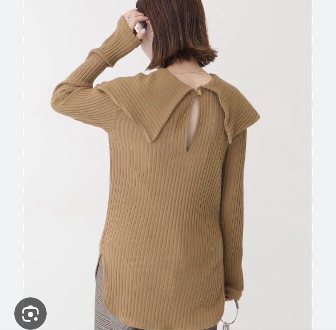 大人女性の お値下げ Uhr ウーア 21aw ブラウン ペールカラートップ トップス