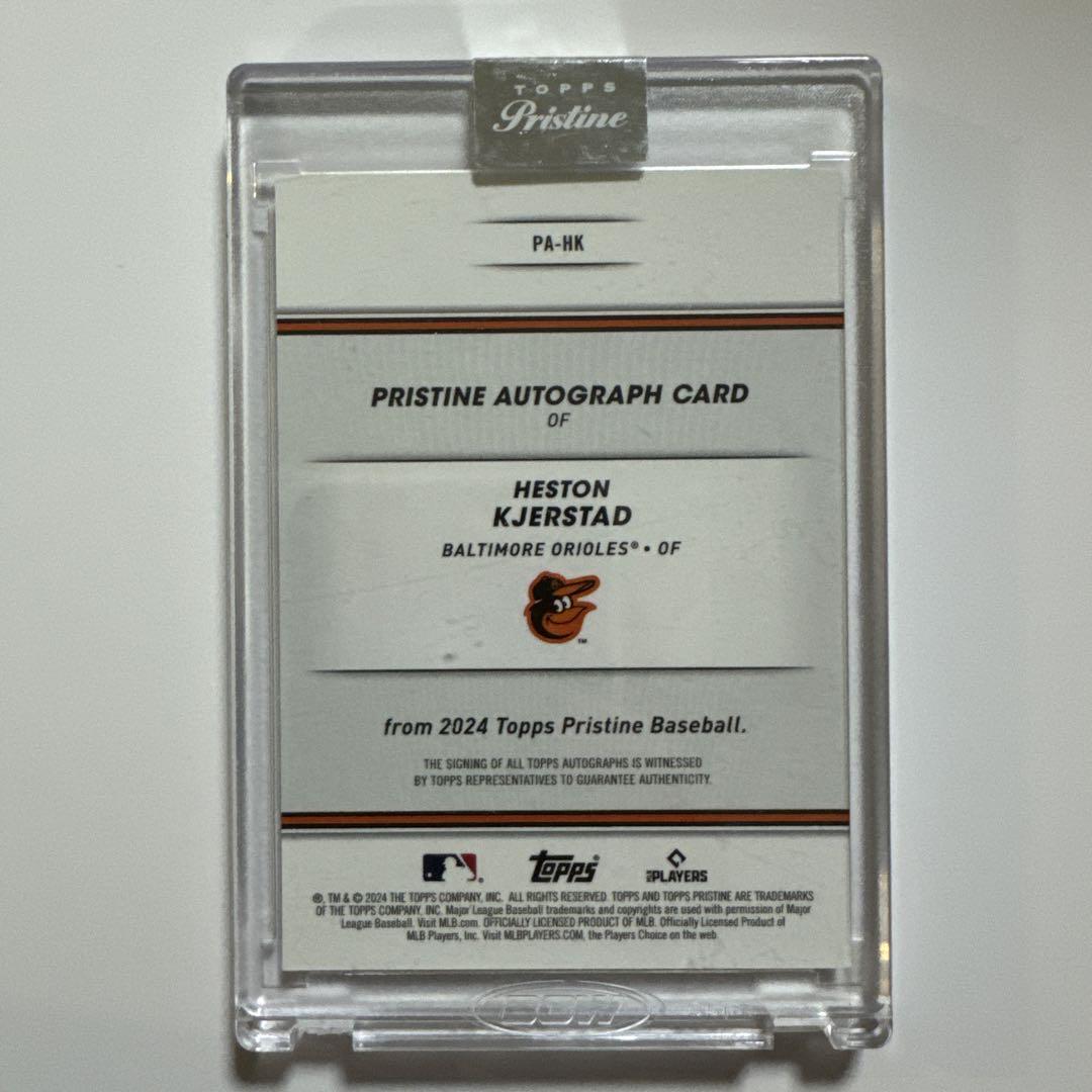 Topps pristine Heston Kjerstad auto