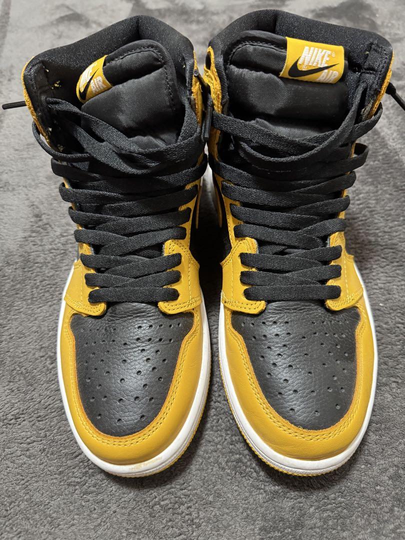 Nike Air Jordan 1 ハイカット 黒/黄色 - メルカリ