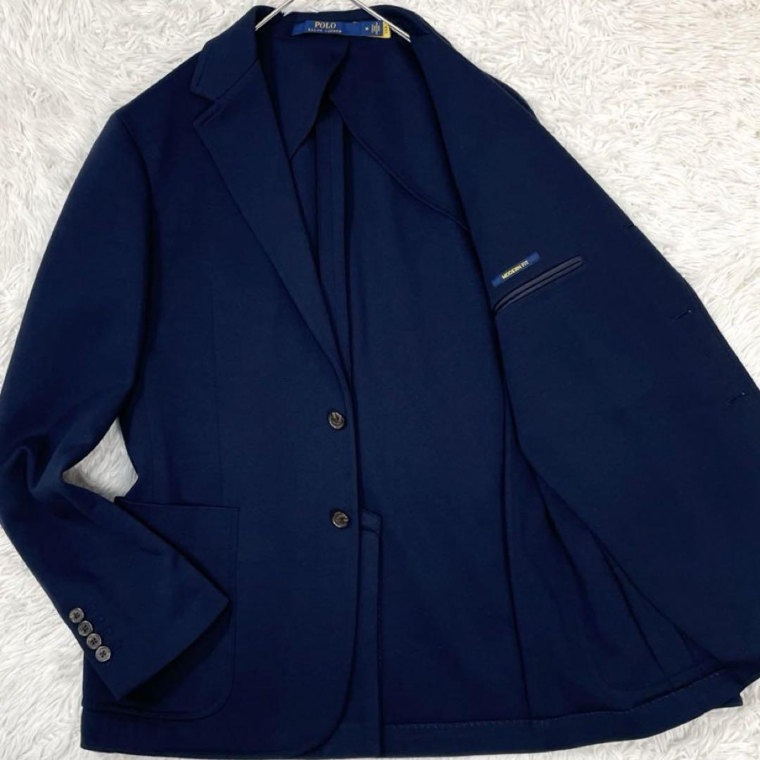 【現行】ポロラルフローレン テーラードジャケット ストレッチ ネイビー POLO RALPH LAUREN - 【現行】ポロラルフローレン テーラード