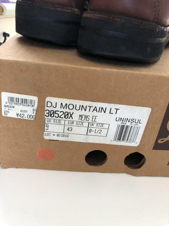 人気定番得価 ダナー ブラウン US27 IQT6m-m72960803094 マウンテンライト 黒タグ 送料無料安い