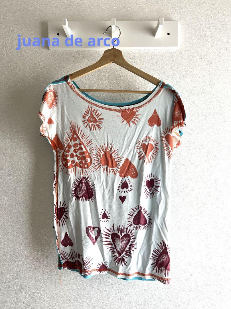 50%OFF juana de arco 両面Tシャツ ホアナデアルコ ハート柄 ホアナ ヨガ・ピラティス