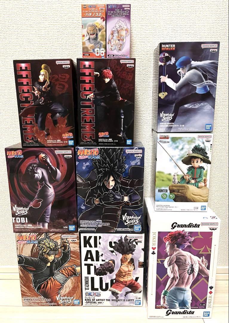 31個 ワンピース ナルト ハンターハンター 等未開封 プライズ まとめ売り 最新プライズあり ナルト ハンターハンター フィギュア まとめ