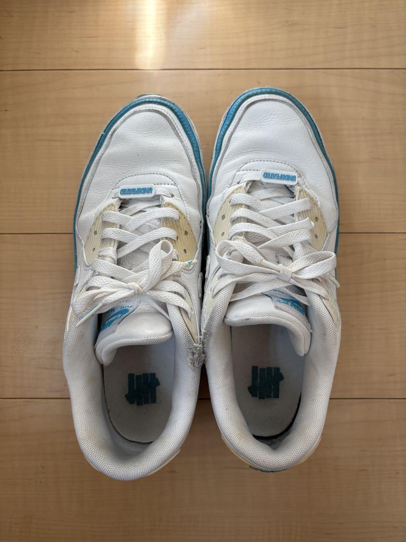 靴 Nike AirMax 90Undefeated White Blue Fury