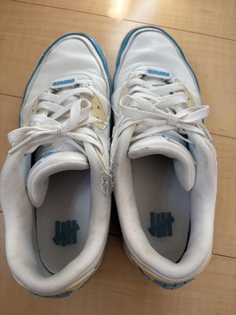 靴 Nike AirMax 90Undefeated White Blue Fury