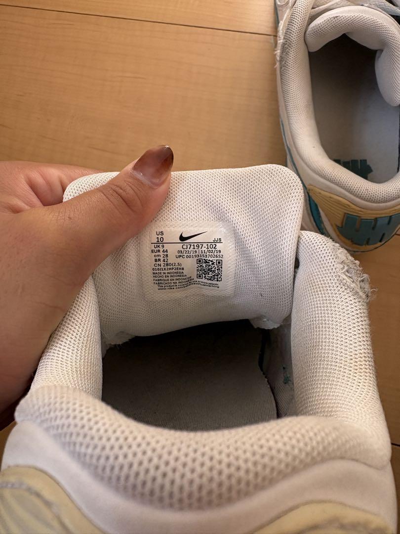 靴 Nike AirMax 90Undefeated White Blue Fury