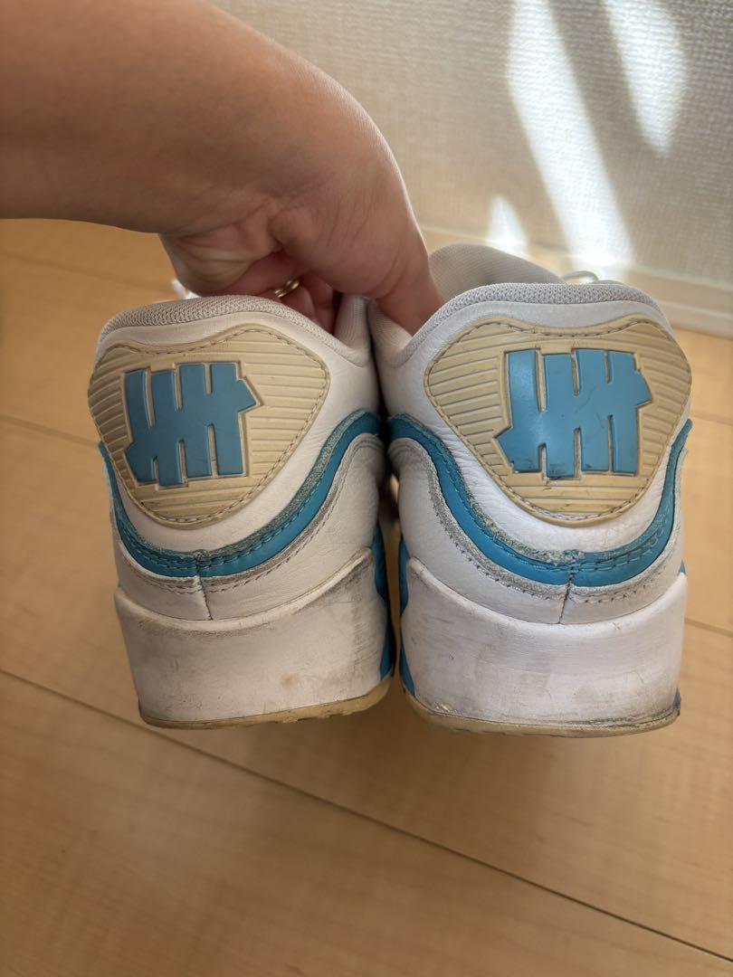 靴 Nike AirMax 90Undefeated White Blue Fury
