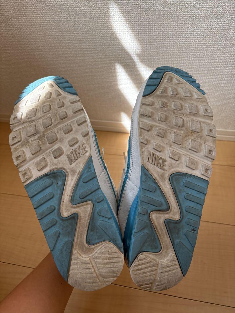 靴 Nike AirMax 90Undefeated White Blue Fury