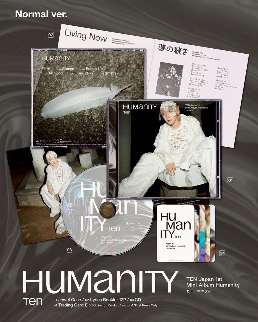 スーツ特別割引クーポン ワケあり】 TEN『Humanity』 K-POP・アジア 5形態コンプリートセット K-POP・アジア