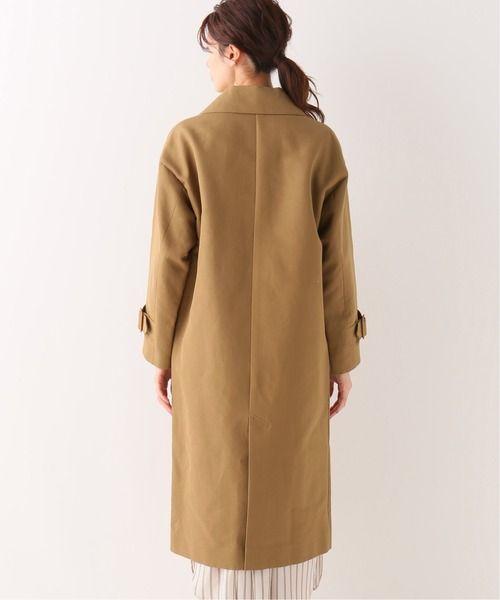 美品 IENA コットンダブルクロスオーバーチェスターコート