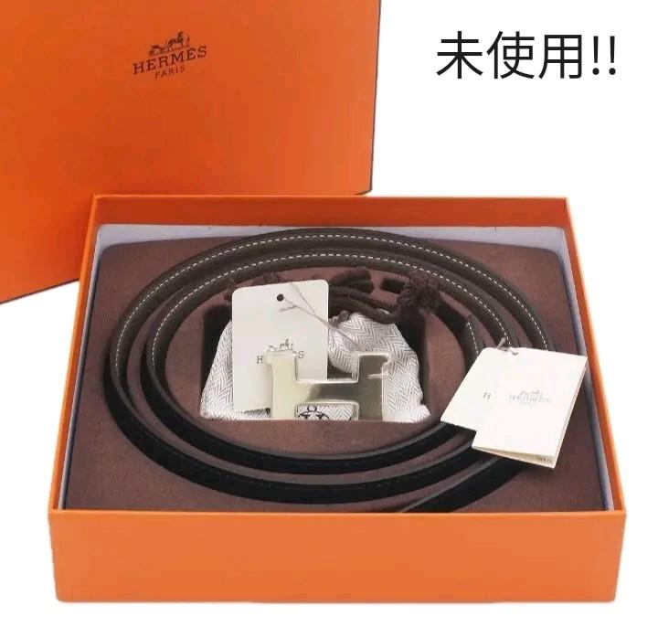S1687 未使用!! エルメス ミニコンスタンス リバーシブルベルト90