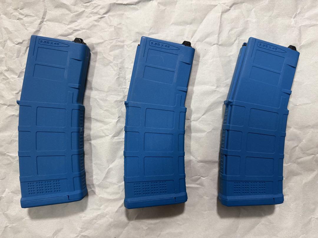 ORGA Airsoft製　PMAG PTW（トレポン）用マガジンBlue MAGPUL マグプル PMAG Gen3タイプ トレポン マガジン Training BLUE