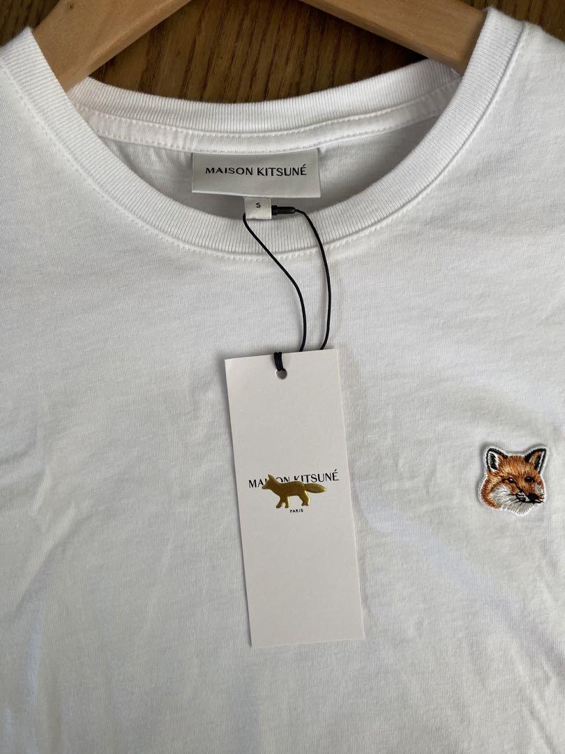 【新品】メゾンキツネ新品タグ付き フォックスヘッド パッチレギュラーTシャツ　S