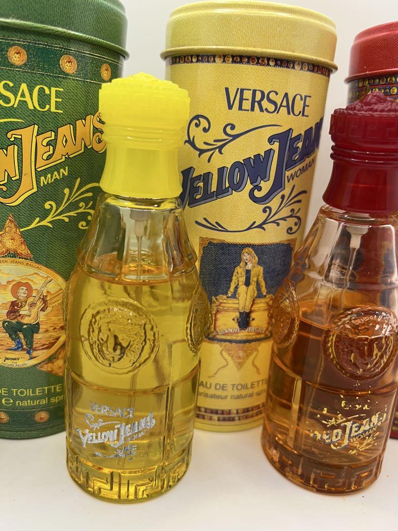 ヴェルサーチ 希少 香水 グリーン イエロー レッド ジーンズ 75ml