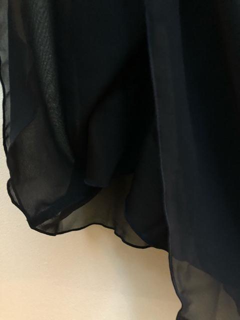 新品☆LL紺系♪レース上品アシメデザインワンピース♪結婚式☆b428