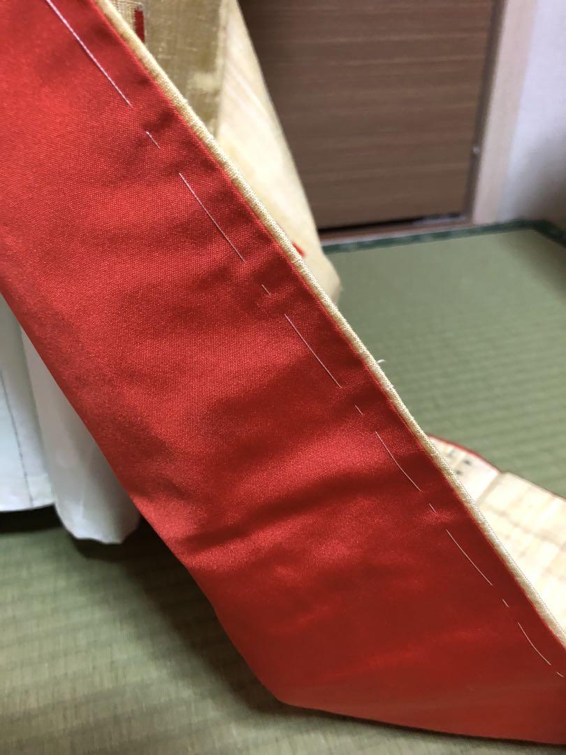 着物帯セット新品 越後紬 残布 証紙 博多帯 半幅帯 リバーシブル