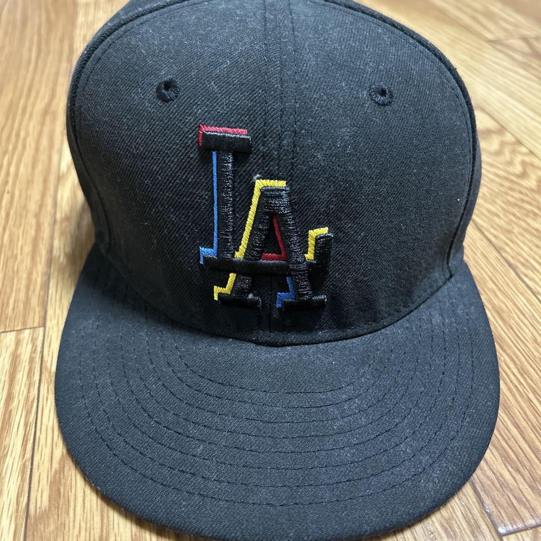 入手困難　大谷翔平　NEWERA　59FIFTY　黒　ツバ裏ブルー　58.7cm