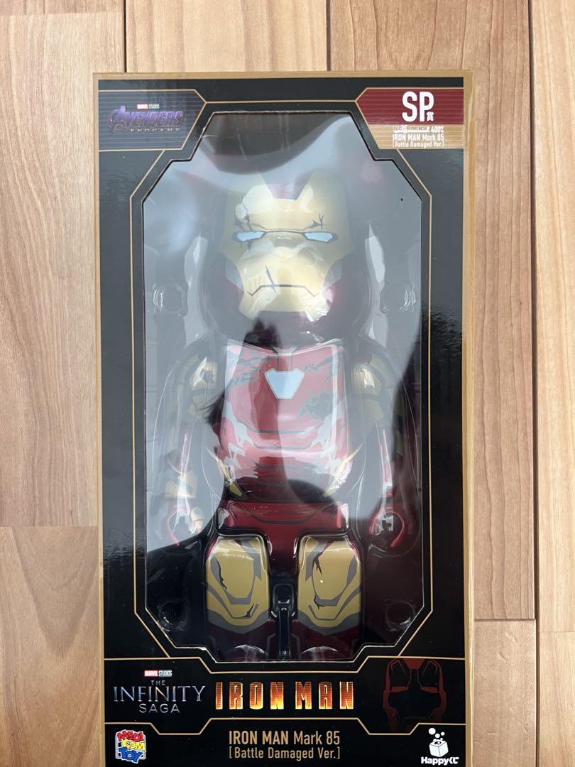 中古】Happyくじ SP賞 ベアブリック 400% アイアンマン Mark 85(バトルダメージVer.) MARVEL Infinity SAGA IRON  MAN【O半田店】 | キャラクターグッズ・フィギュア,海外トイ | お宝創庫