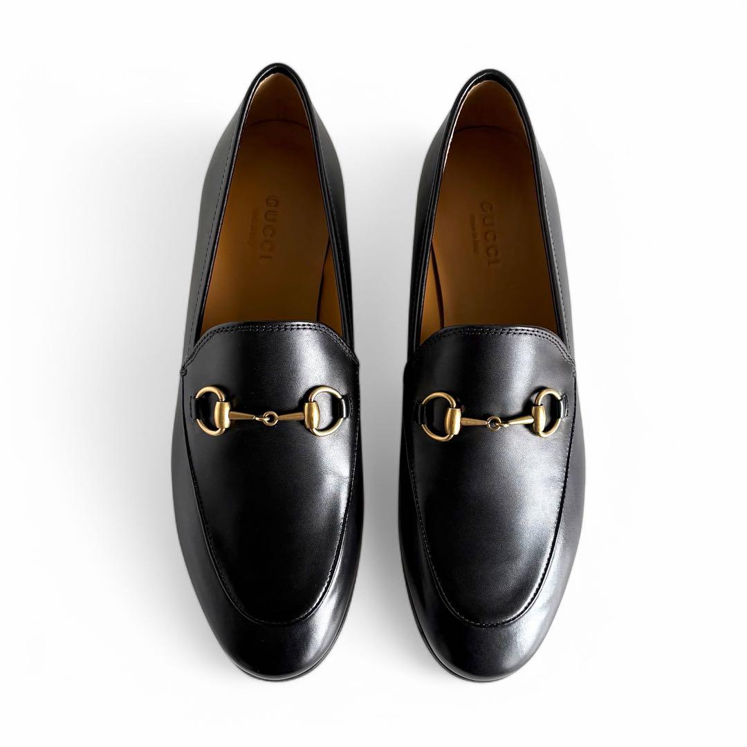 未使用 GUCCI ヨルダーン ホースビット ローファー 36