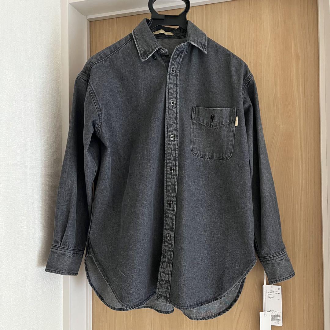ベイクルーズ　グレーデニム　長袖シャツ