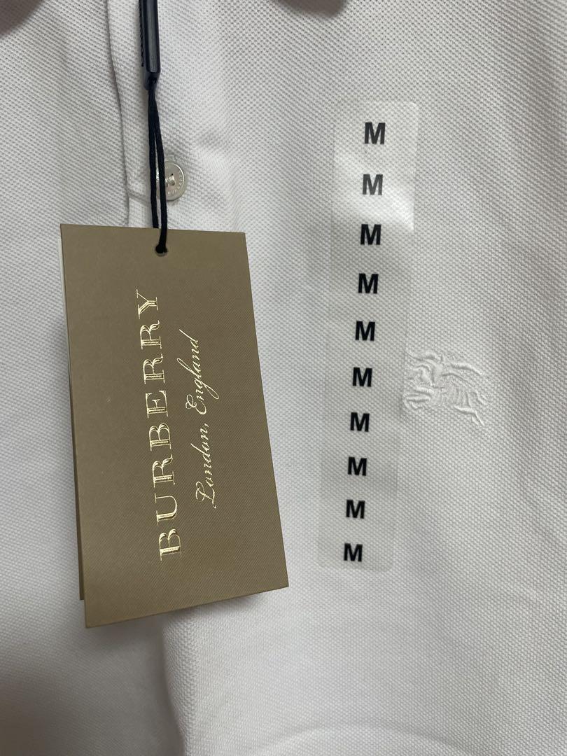 BURBERRY ホワイト ポロシャツ Mサイズ