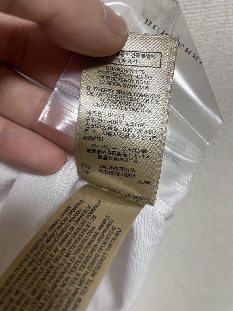 BURBERRY ホワイト ポロシャツ Mサイズ