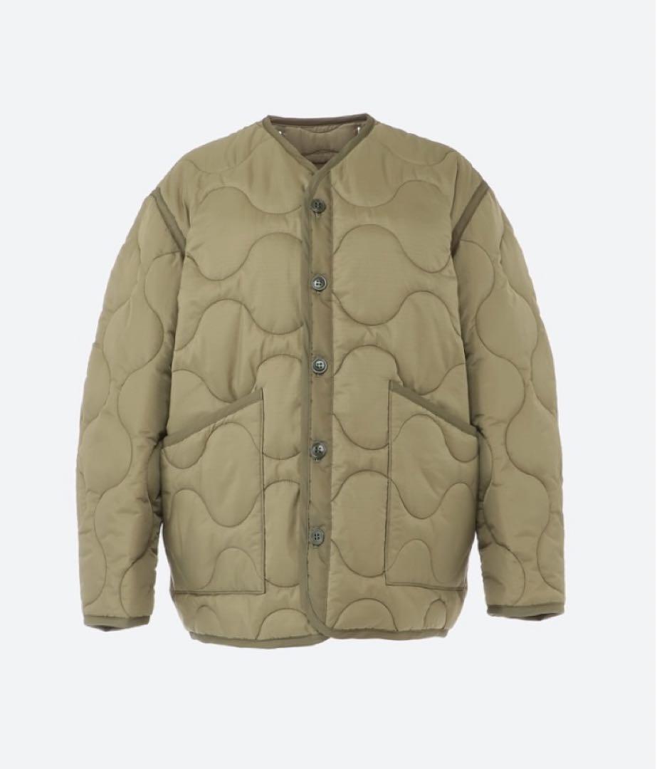 HYKE QUILTED LINER JACKET カーキ サイズ2