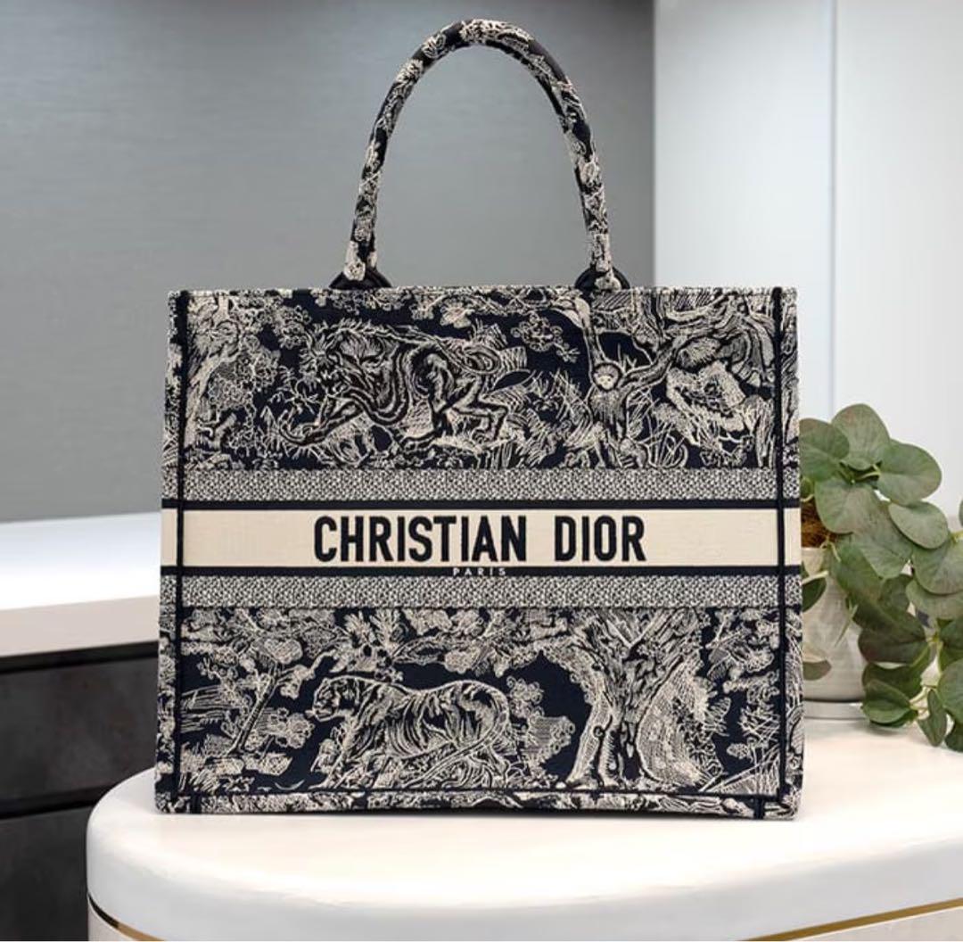 【出会えた一点物】DIORオブリックブックトートラージ DIOR】大容量＊DIOR BOOK TOTE オブリーク ラージ (Dior/トート