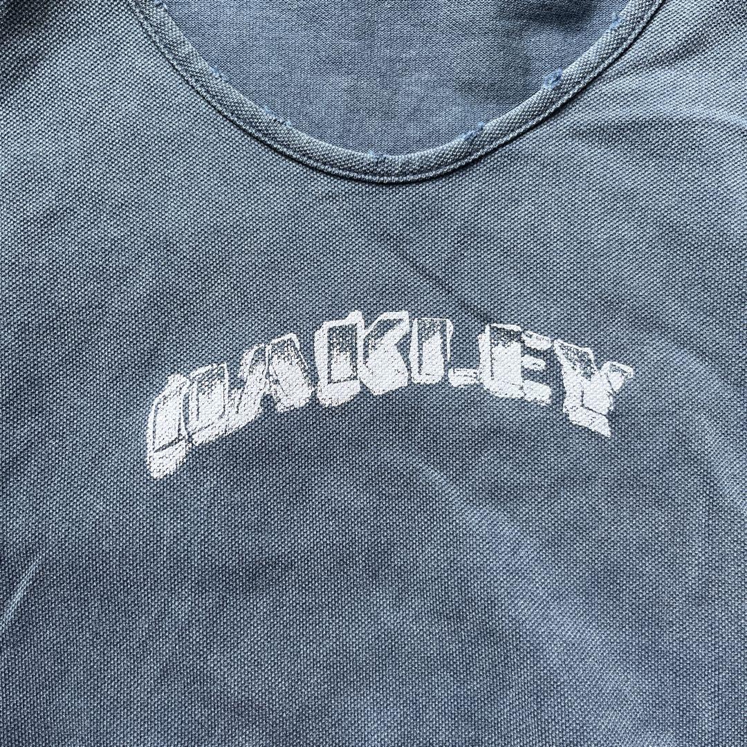 90S OAKLEY ビンテージ加工　タンクトップ Sサイズ 赤　正規品