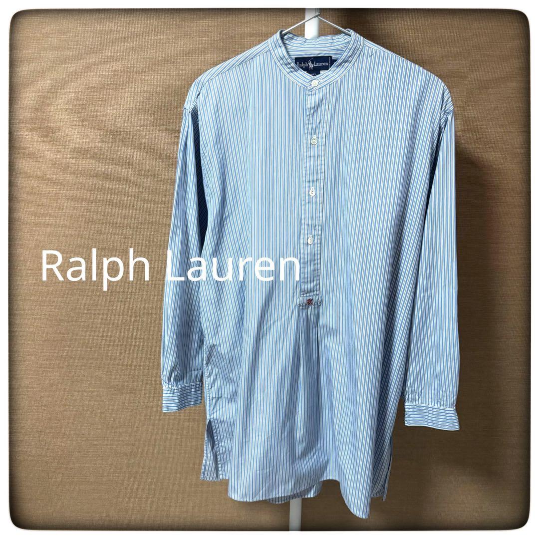 ︎ RALPH LAUREN ラルフローレン プルオーバー グランパ シャツM Ralph Lauren