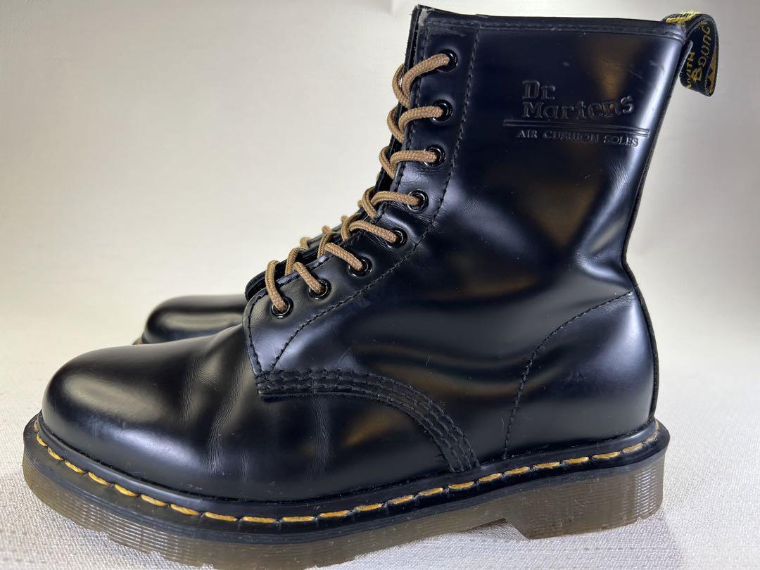 UK7_26cm Dr.Martens 8ホール 1460 ブラック マーチン